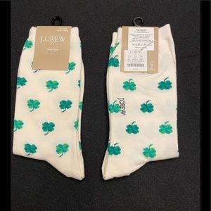 J. Crew Shamrock Trouser Socks NWT (2 pair of socks included)